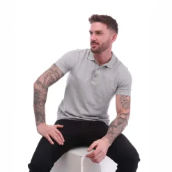 Farah Mens Cove Polo Shirt in Grey Marl