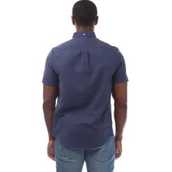 Farah Mens Drayton Short Sleeve Shirt in Midnight