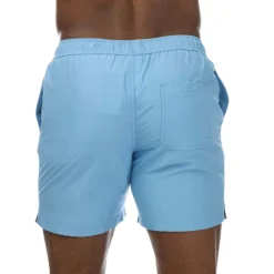 Farah Mens Owen Plain Swim Short in Blue