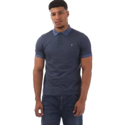 Farah Mens Stafford Polo Shirt in Blue