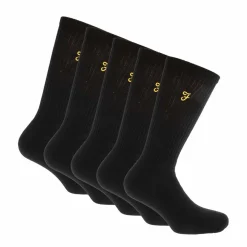 Farah Mens Tommley 5 Pack Sports Socks in Black