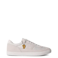 Farah Stantn Low Top Cupsole Sneakers in White