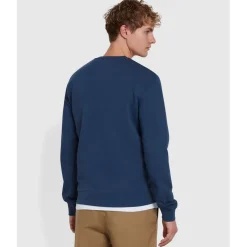 Farah Tim Crewneck Sweatshirt in Blue