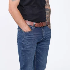 Firetrap Belted Jeans in Blue