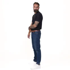 Firetrap Belted Jeans in Blue