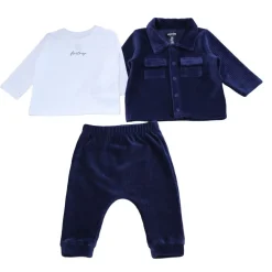 Firetrap Boys 3 Piece Corduroy And Cotton Outfit Set in Blue