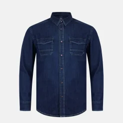 Firetrap Denim Shirt in Blue