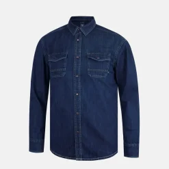 Firetrap Denim Shirt in Blue
