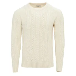 Firetrap Mens Cable Knit Jumper in Red