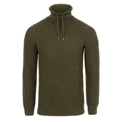 Firetrap Mens Cowl Neck Jumper in Green