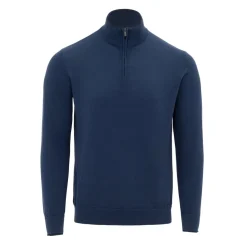 Firetrap Mens Jumper Polo in Blue