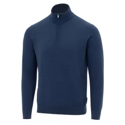 Firetrap Mens Jumper Polo in Blue