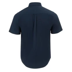 Firetrap Mens Short Sleeve Oxford Shirt in Blue