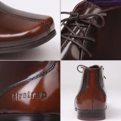 Firetrap Mens Wesley Boots in Brown