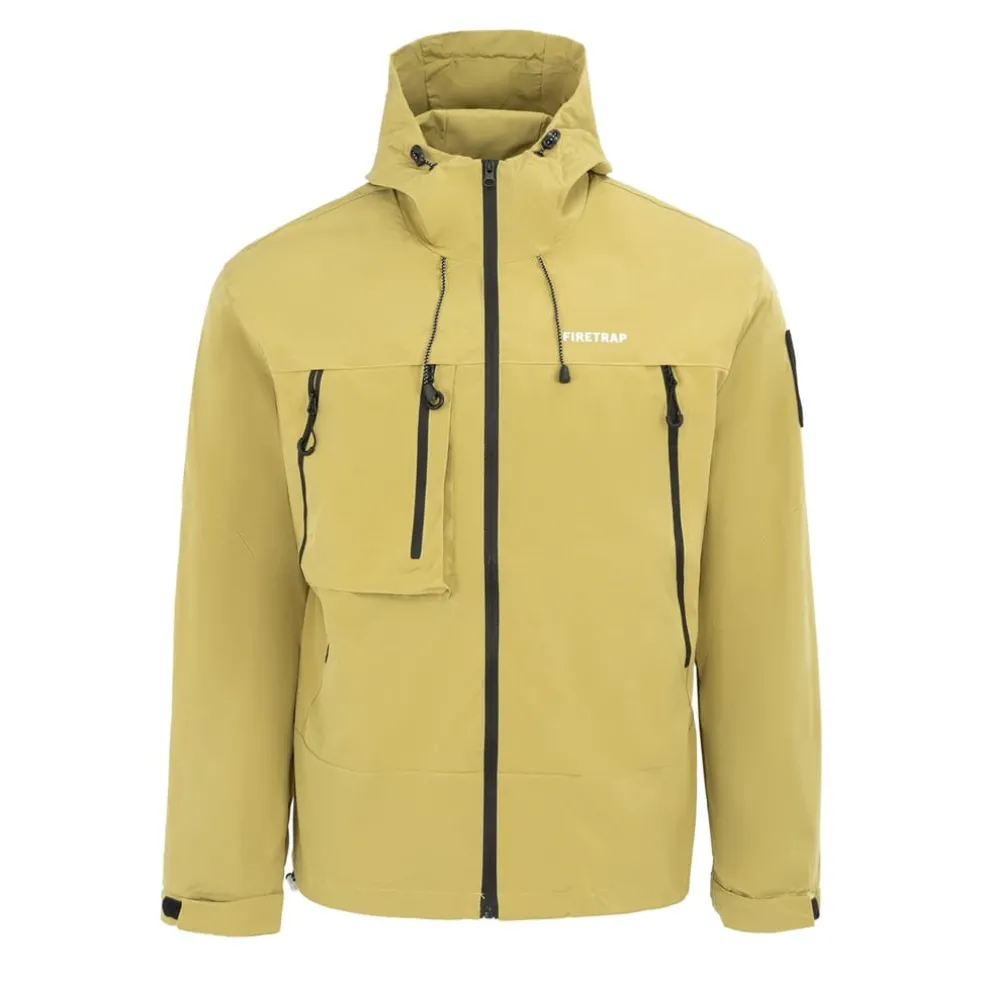 Firetrap Mens Windprf Jacket in Yellow