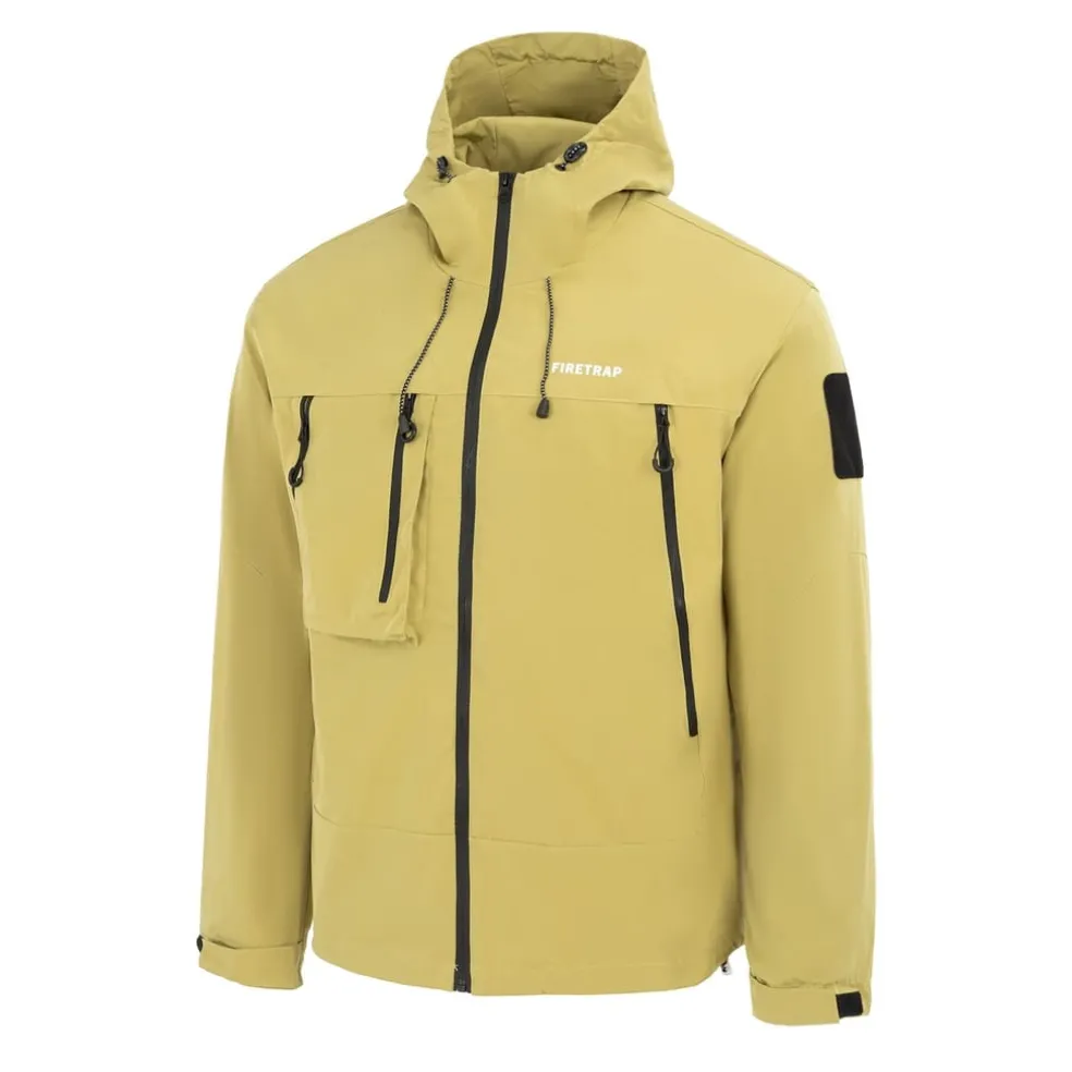 Firetrap Mens Windprf Jacket in Yellow