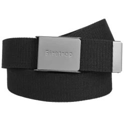Firetrap Opener Woven Belt in Black