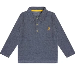 Firetrap Regular Fit Long Sleeve Polo Shirt in Multi