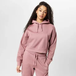 Firetrap Wash Crpullover Hoody in Pink