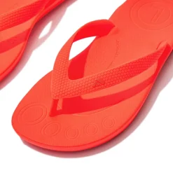 Fit Flop Girls iQushion Ergonomic Flip Flops in Orange