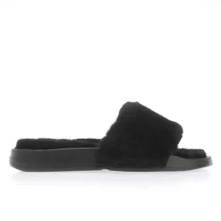 Fit Flop iQushion Shearling Slides in Black