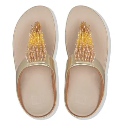 Fit Flop Rumba Ombre Toe-Thong Sandals in Beige