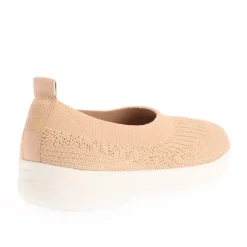 Fit Flop Uberknit Slip On Ballet Pumps in Tan