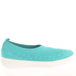 Fit Flop Uberknit Slip On Ballet Pumps in Blue