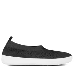 Fit Flop Uberknit Slip On Ballet Pumps in Black