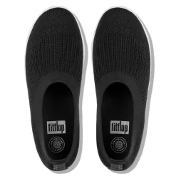 Fit Flop Uberknit Slip On Ballet Pumps in Black