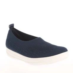 Fit Flop Uberknit Slip On Ballet Pumps in Navy