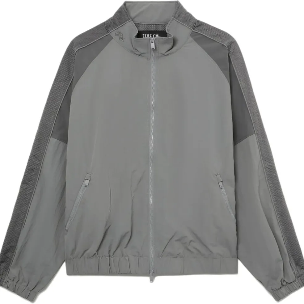 Five CM Panelled Track Jacket in Grey