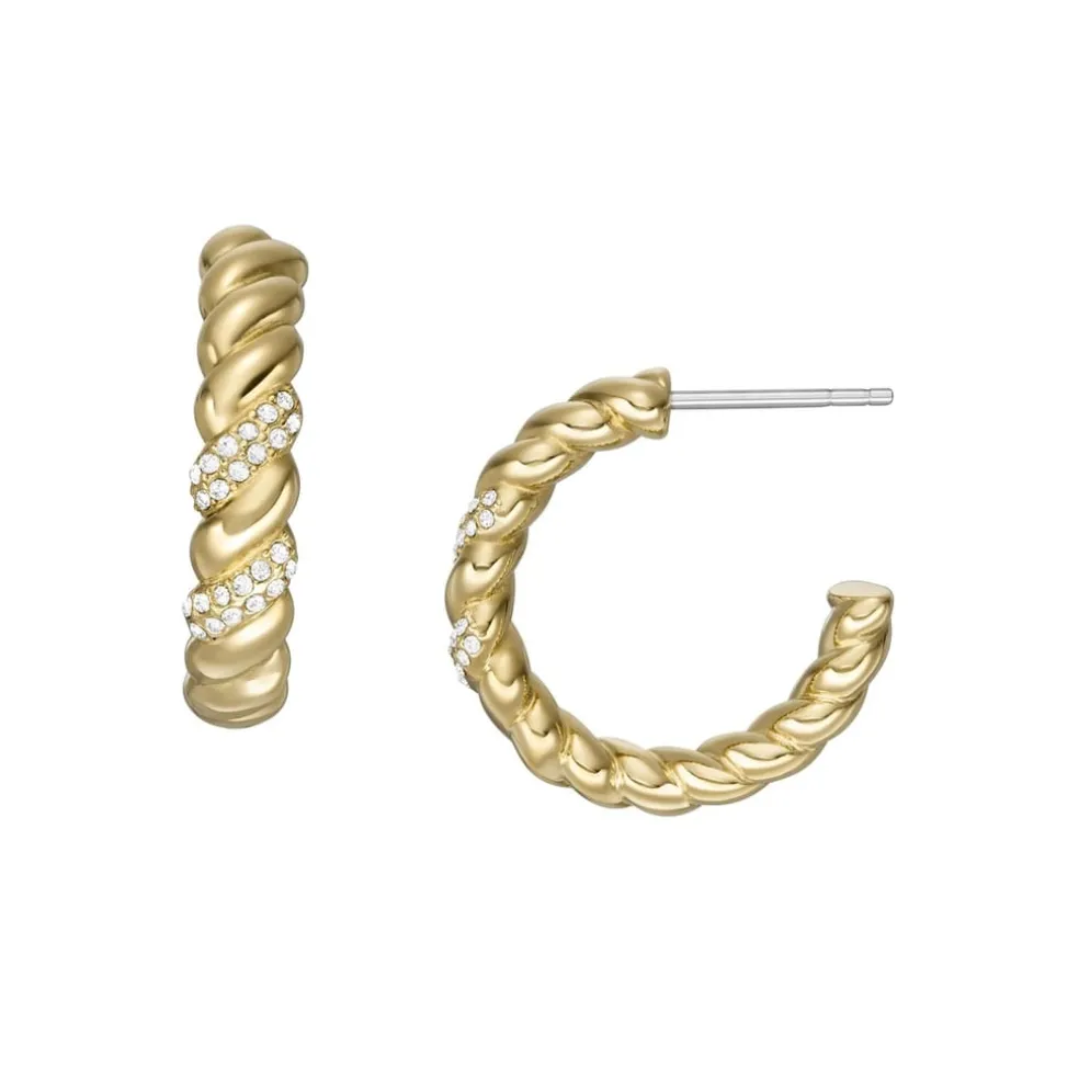 Fossil Stainless Steel Earrings in Gold