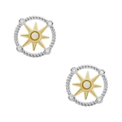 Fossil Stainless Steel Earrings in White