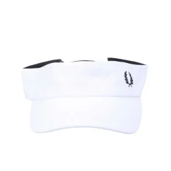 Fred Perry Pique Tennis Visor in White
