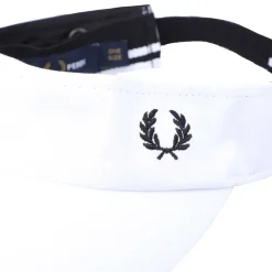 Fred Perry Pique Tennis Visor in White