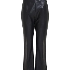 French Connection Claudia Slim Fit PU Trousers in Black