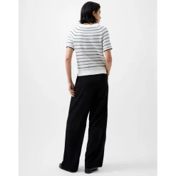 French Connection Crew Neck Regular Fit Sweater in White