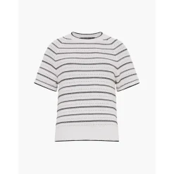 French Connection Crew Neck Regular Fit Sweater in White