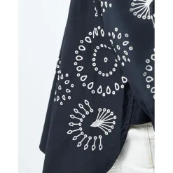 French Connection Embossed Shirt in Black