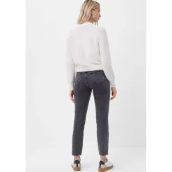 French Connection Lily Crew Neck Relaxed Fit Sweater in White