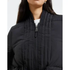 French Connection Long Shawl Neck Relaxed Fit Coat in Black