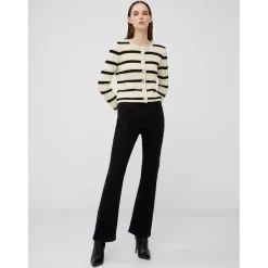 French Connection Marloe Crew Neck Relaxed Fit Sweater in Cream