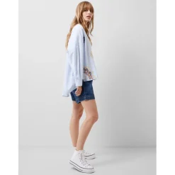 French Connection Rhodes Relaxed Fit Long Sleeve Shirt in Blue