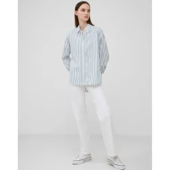 French Connection Rhodes Relaxed Fit Long Sleeve Shirt in White