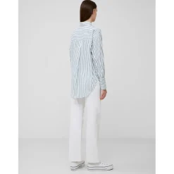 French Connection Rhodes Relaxed Fit Long Sleeve Shirt in White
