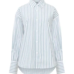 French Connection Rhodes Relaxed Fit Long Sleeve Shirt in White