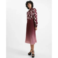 French Connection Sunburst Crepe in Red