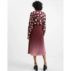 French Connection Sunburst Crepe in Red