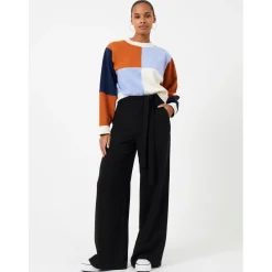 French Connection Whisper Palazzo Trousers in Black